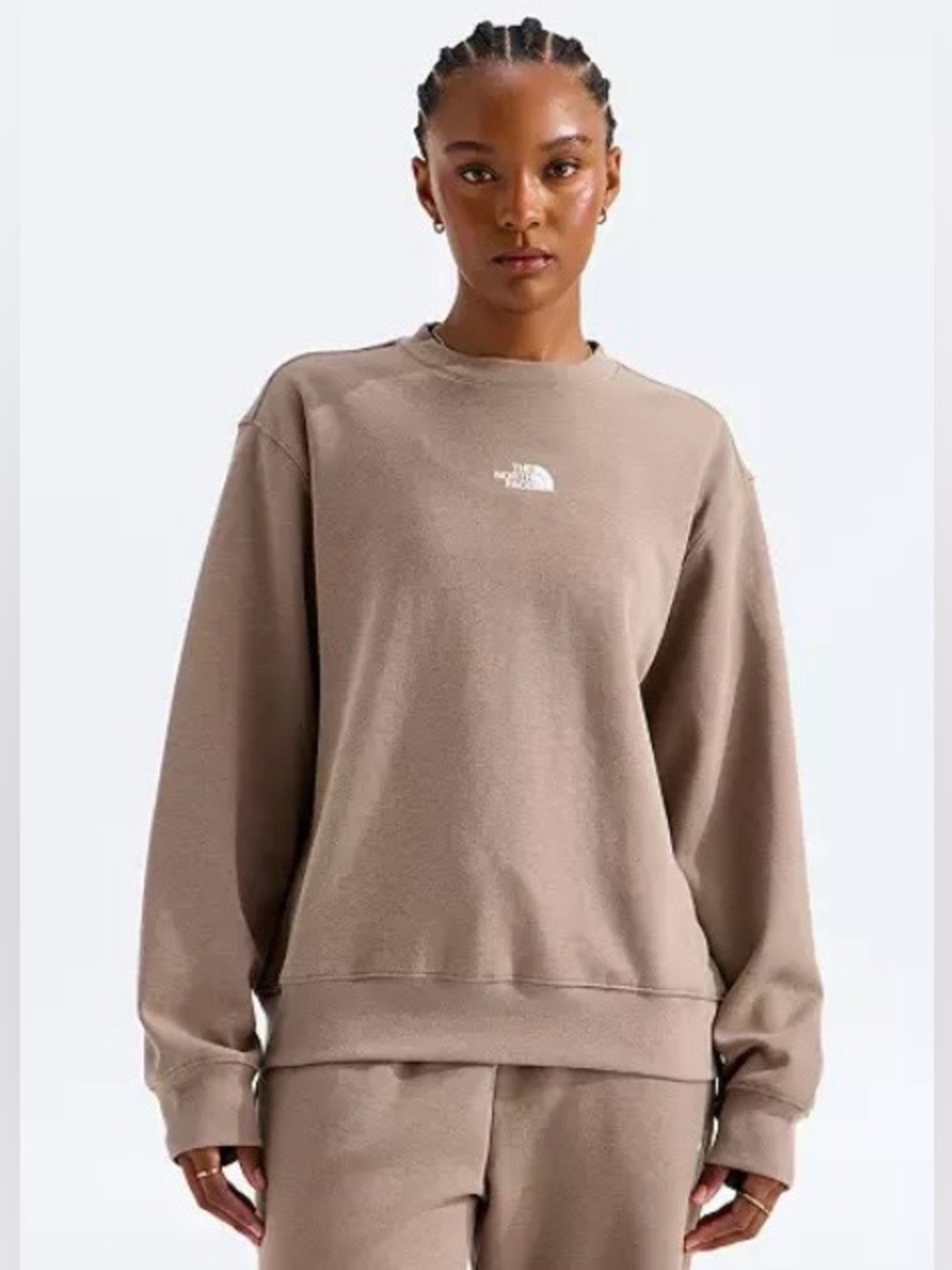 The North Face Double Knit Crewneck Sweatshirt ~ Women’s Large ~ Relaxed Fit nwt